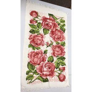 Mid-Century Vintage Rose Towel 🌹